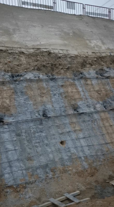 滁州定远县挂网喷浆